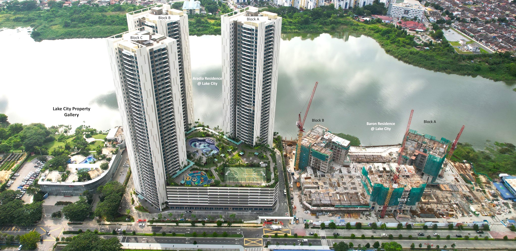 Kepong hot selling property with waterfront smart community